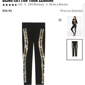 Pink Victoria's Secret bling leggings